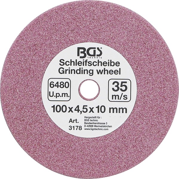 BGS Sanding Disc and 0,404100x 4.5x 10mm (10mm (3/8), 3178 by BGS