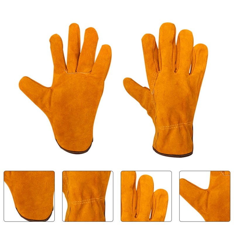 Operitacx 1 Pair Wear Resistant Welding Gloves Multipurpose Protective Gloves