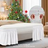 Biscaynebay Wrap Around Bed Skirts for Queen Size Beds Extra