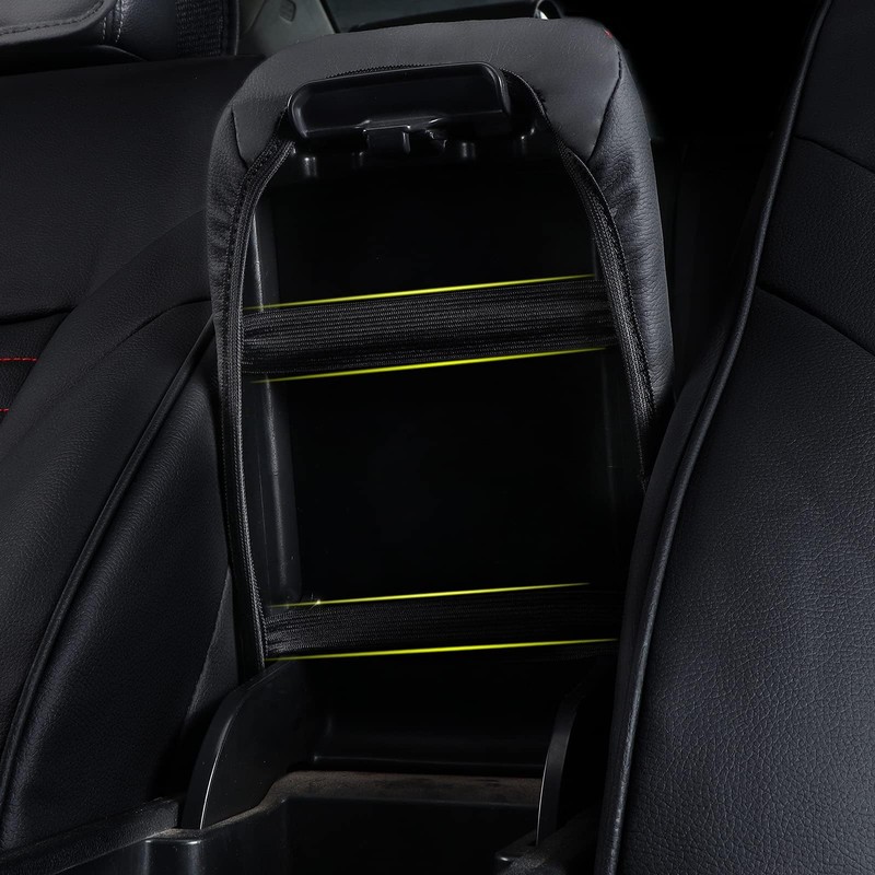 Center Console Covers for 2019-2014 Subaru Forester Red Stiches