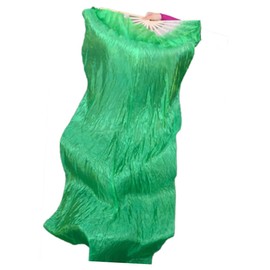 KESYOO 3pcs Dance Fan for Women Pink Fan Purple Dancing Fans Handheld Body Silky Silk Fans Dance Colorful Fan Chiffon Wedding Belly Lengthened Fan Long Silk Fan Light Green