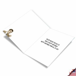 NobleWorks Big Hilarious Birthday Greeting Card From Us 8.5 x 11 Inch with Envelope (1 Card) Man Getting Too Old J8140BDG-US