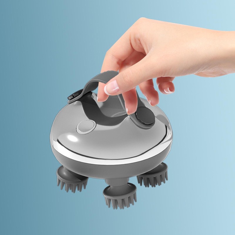 Electric Scalp Massager Far Infrared Hot Compress 3 Modes IPX7