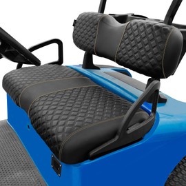 Roykaw Golf Cart Seat Covers Kit Fit for EZGO RXV OEM Ordinary Seat Cushion, Marine Grade Vinyl Material/More Sturdy and Comfortable, Breathable & Easy to Clean, Well Made Quality