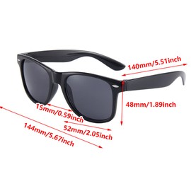 Sunglasses Classic Fashion Polarised Driving Sunglasses for Men Women Golf Cycling Sports Fishing Travel (Red)