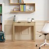 VEVOR Small Desk with Drawers, Wooden Table for Home Office,