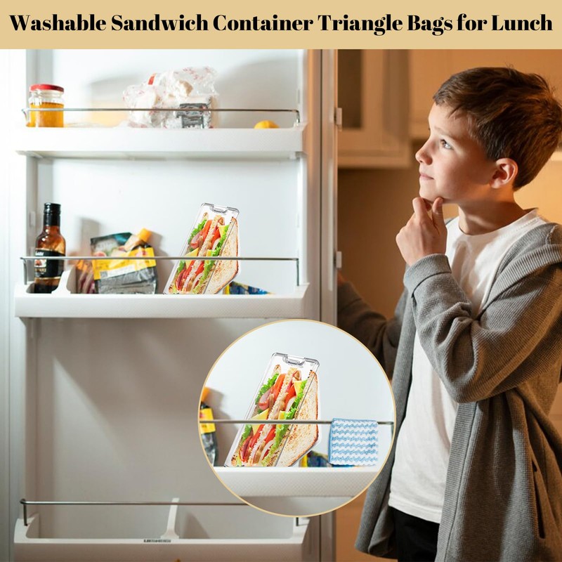 Triangle Sandwich Container,Triangle Sandwich Container Reusable,Triangle Sandwich Box with Lids