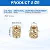 sourcing map 46 Pcs Threaded Inserts, M2 Brass Heat Set