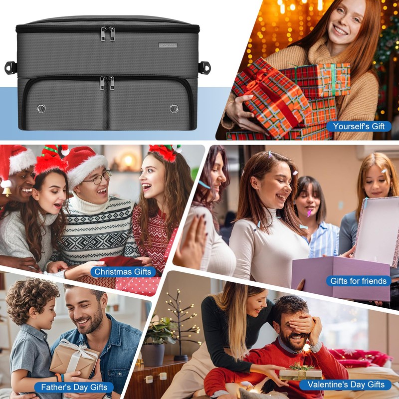 Golf Trunk Organizer for Car SUV, 2-Layer Golf Accessories Storage