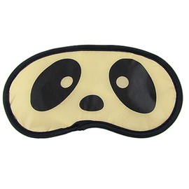 Fat-catz-copy-catz Cute Panda Face Print Soft Sleeping Cover Eye Shade Mask Patch Beige