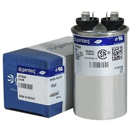 GE Genteq Round Capacitor 15 uf MFD 440 Volt Z97F9626 97F9626