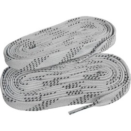 Elite Hockey Prolace Waxed Hockey Skate Laces (Silver Grey, 84")