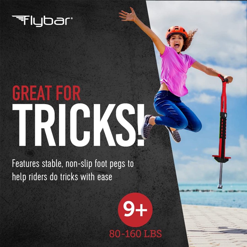 Flybar Master Pogo Stick for Kids Ages 9+, 80–160 lbs