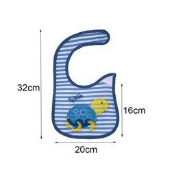 Yafane Baby Bibs, Waterproof Soft Cotton Bibs with Velcro Fastening for Baby Boys and Toddlers, Pack of 10