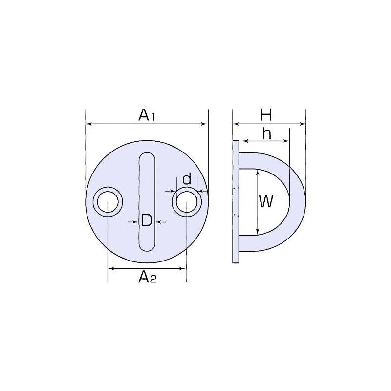 Himejiya RI-6 Stainless Steel Round Eye #6 (Nominal, 0.2 inch