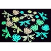 DirectGlow 24 Piece Glow in The Dark Butterflies and Bugs