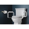 Moen Glacier White Home Care Bathroom Safety Toilet Grab Bar,