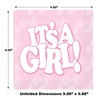Beistle It's A Girl - Servilletas para bebidas, color rosa