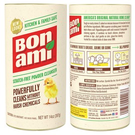 BON AMI Powder Cleanser for Kitchens & Bathrooms - All Types of Surfaces, Cleans Grime & Dirt, Polishes Surfaces, Absorbs Odors (4 Pack)