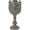 Medieval Castle Jostling Knights On Horse King's Tournament Wine Goblet