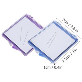 Magnetic Pin Holder, 2PCs Plastic Sewing Pincushion Pin Storage Case | DIY Auxiliary Magnetic Needle Keeper Multifunction Holder Tools for Sewing Pins Paper Clips