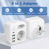 VMUTGA Double Plug for Socket, Multiple Socket Adapter with 3