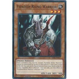 Fiendish Rhino Warrior - SR06-EN017 - Common - 1st Edition