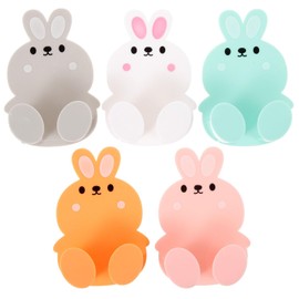 Homoyoyo 5pcs Multifunctional Socket Hook Power Cable Storage Bathroom Hooks Plastic Hooks for Wall Power Plug Hooks Wall Power Plug Organizers Kitchen Plug Holder Abs Wall Hanging Adhesive