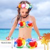 Fortuning's JDS 40cm Girl's Hawaiian Grass Skirt with Flowers Costume