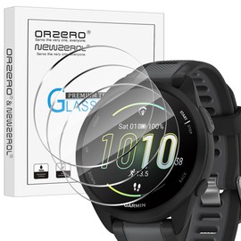 Orzero (3 Pack) Screen Protector Compatible for Garmin Forerunner 165/165 music/Fenix 6/6 Sapphire/6 Pro/6 Pro Solar/Fossil Gen 5 JULIANNA HR Tempered Glass 9H HD Anti-Scratch Bubble-Free