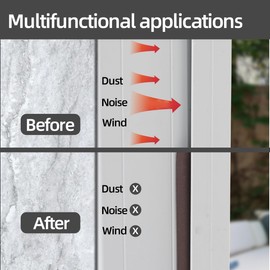 118Inch Weather Stripping Door Seal Strip, Self-Adhesive Soundproof Door Weather Stripping for Door Frame Joints, Door Insulation Strip Brown
