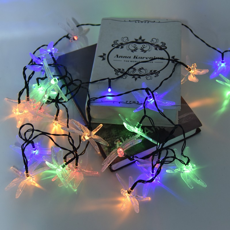 Dragonfly Light String Solar Powered IP44 Waterproof 2 Modes 30