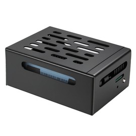 Geekworm X306-C1 Metal Case Compatible with Raspberry Pi Zero 2W and X306 V1.3 / V1.5 UPS (Not Support V1.1)