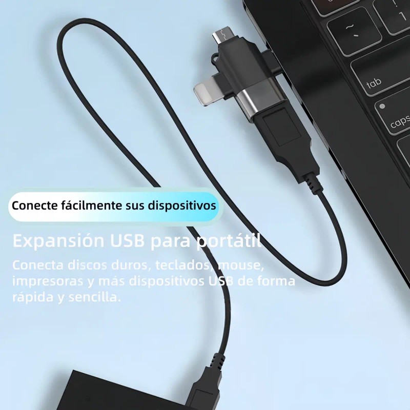 3 En 1 Otg Usb 30 Para Micro Usb Tipo