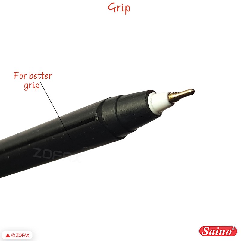 SAINO Trigrip Ballpoint Pens Triangular Grip Giga Pack Smooth Biros