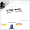 GUD Reading Glasses 5 Pairs Lightweight Rectangular Readers Women Men