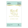 Spellbinders Glimmer Hot Foil Plate Combo, Metal, Thank You: 1.9