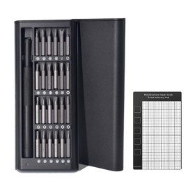 XAQISHIRE Precision Screwdriver Set,27-in-1 Mini Small Magnetic Repair Tool Kit for Phone,Watch,Computer,Eyeglass,Doorbell,Electronic,Plastic Handle & Chrome Vanadium Steel Screw Driver