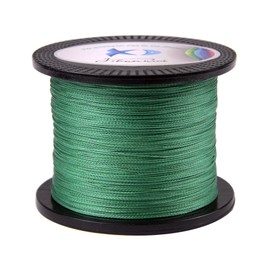 PE Braided Fishing Line 4 Strands 100M/300M/500M/1000M Super Strong Smooth PE Braided Multifilament Fishing Lines for Saltwater Fishing (Green, 6.0#-328Yard(300M)-0.4MM/60LB)