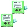 HQRP Two Batteries Compatible with Motorola SX700, SX700R, SX709R, FV700R,