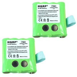 HQRP Two Batteries Compatible with Motorola SX700, SX700R, SX709R, FV700R, SX710, COM-8R, FRS-007-NH + HQRP Coaster