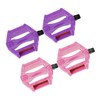 WOONEKY 2 Pairs Bicycle Pedals of Durable Pedals Bright Colors