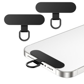 Strap Holder, Smartphone Strap Holder, No Float, Bend Design, 0.01 inch (0.3 mm) Ultra Thin Metal Tag Patch, Smartphone Shoulder Strap Holder, Drop Prevention, Neck Hanging, Cross-body Shoulder Strap,