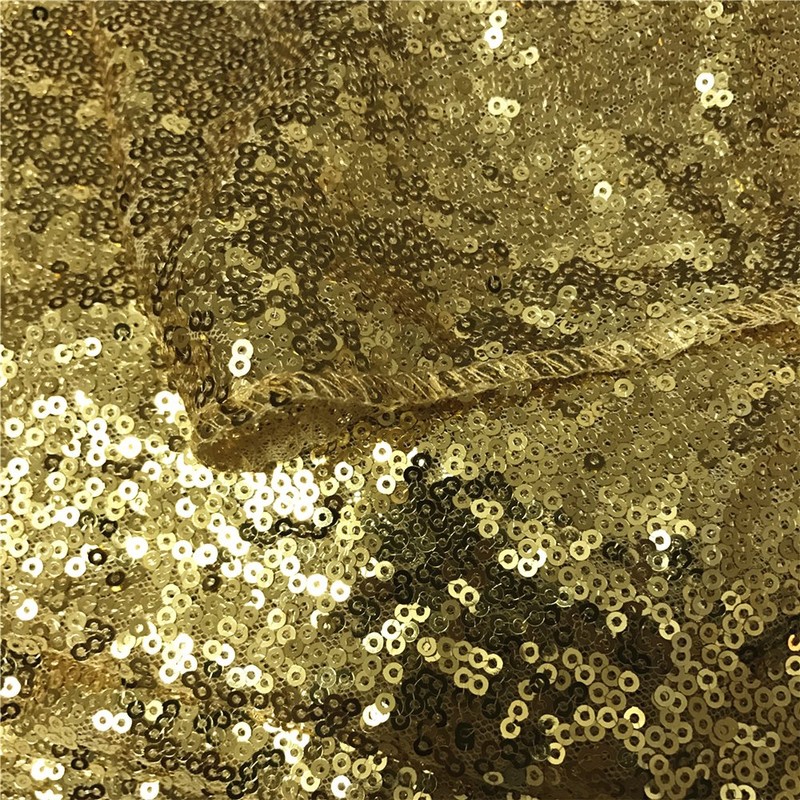YZEO Gold 60"*102"Sequin Tablecloth Home Wedding Event Party Banquet Decoration