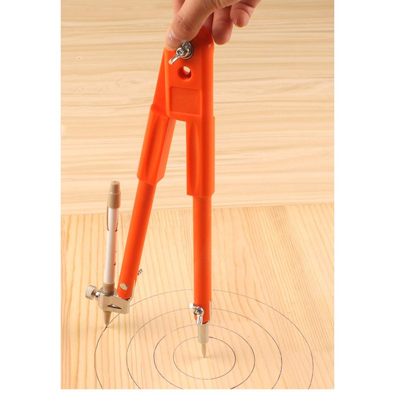 Dtacke Professional Woodworking Compass Pencil Marking Compass Circle Maker Scriber