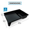 Precision Defined Paint Trays 9-Inch, Paint Roller Trays Set 2-Pack,