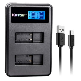 Kastar LCD Dual Slim Charger for GoPro HERO6, Hero 6 Black, Gopro6 and GoPro AHDBT-601, AHBBP-601 Sport Camera