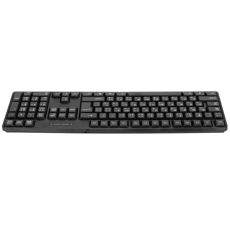 Computer Keyboards Ergonomic Design Durable USB Wired Arabic English Mechanical