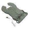 Back Heating Pad Dark Grey Soft Plush Hands Free Design