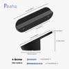 Peaha 10 Pack Matte Black Finger Pulls for Cabinets Edge